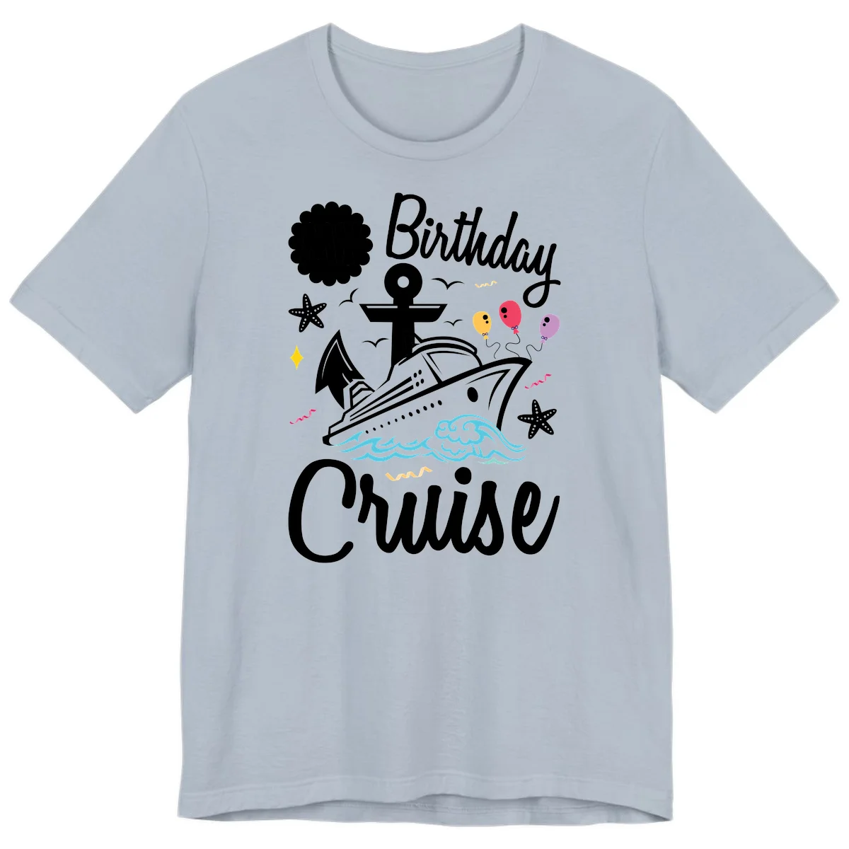 Birthday Cruise Nautical Celebration Premium T-Shirt in Light Blue