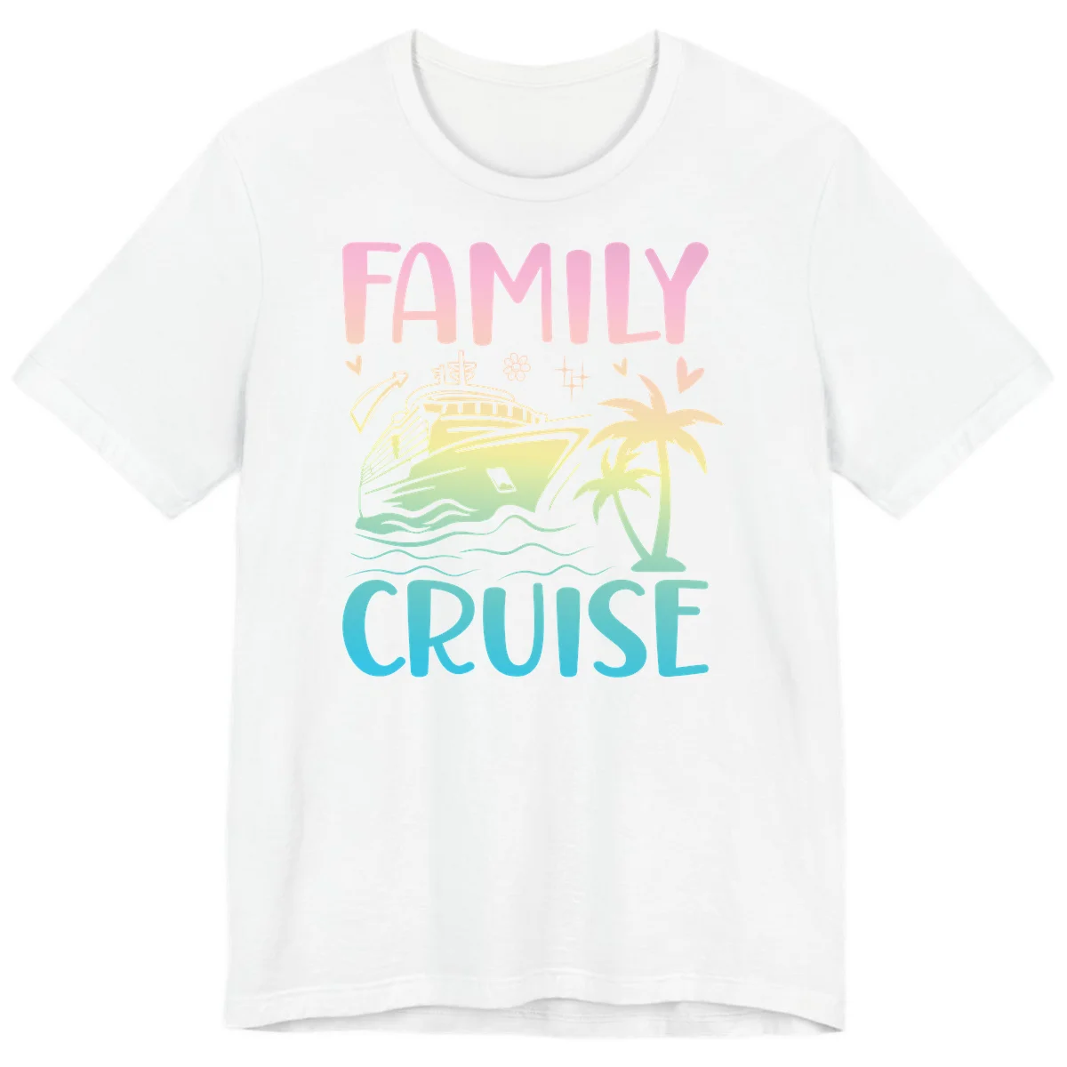 Family Cruise Vacation Premium T-Shirt in White