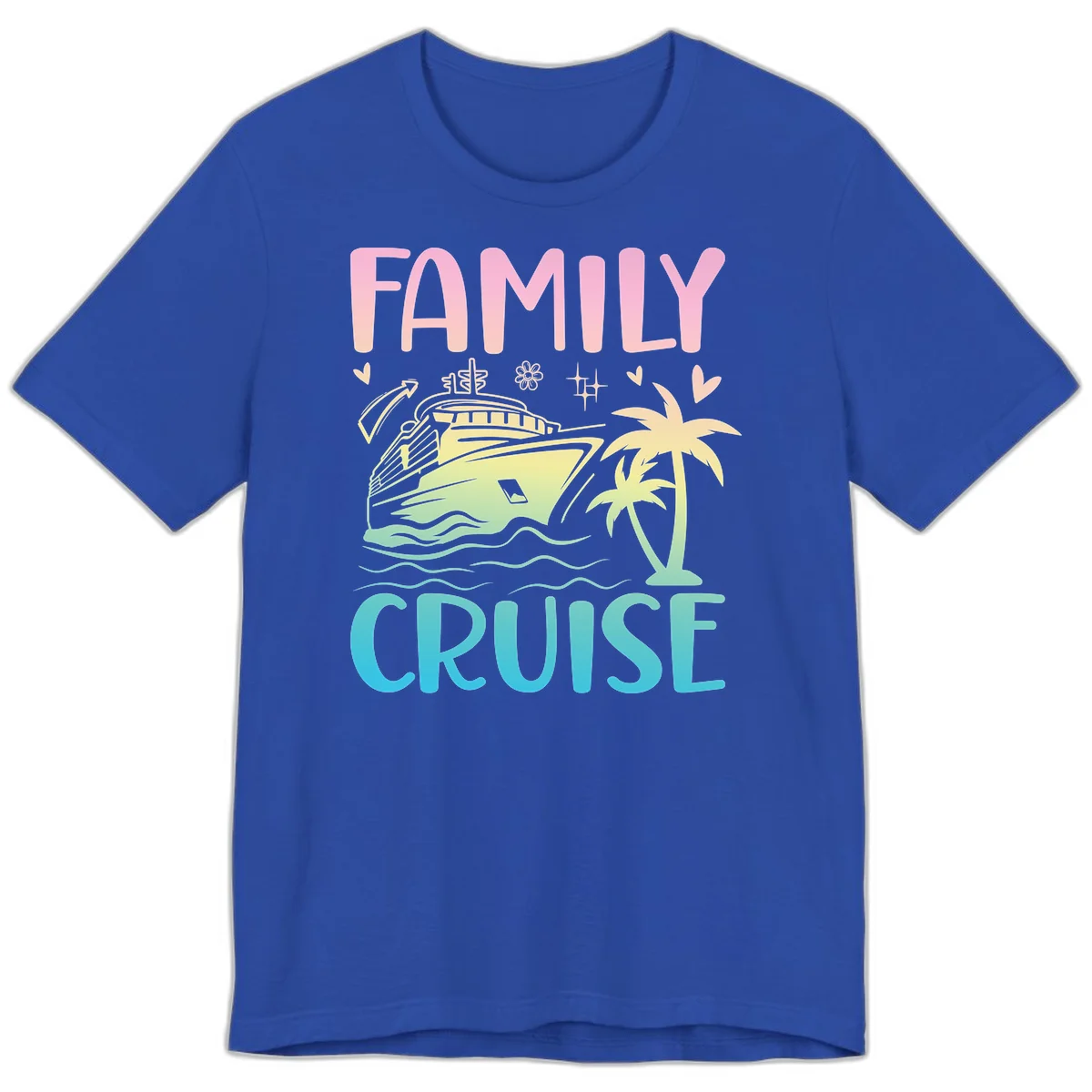 Family Cruise Vacation Premium T-Shirt in True Royal