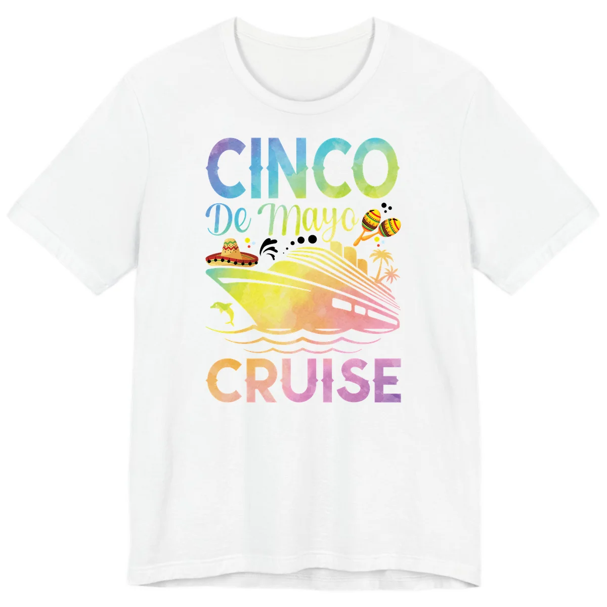 Cinco De Mayo Cruise Fiesta Premium T-Shirt in White