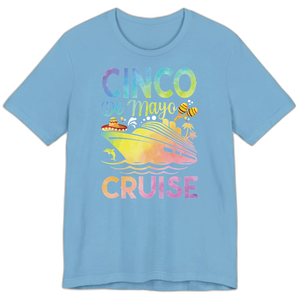 Cinco De Mayo Cruise Fiesta Premium T-Shirt in Ocean Blue