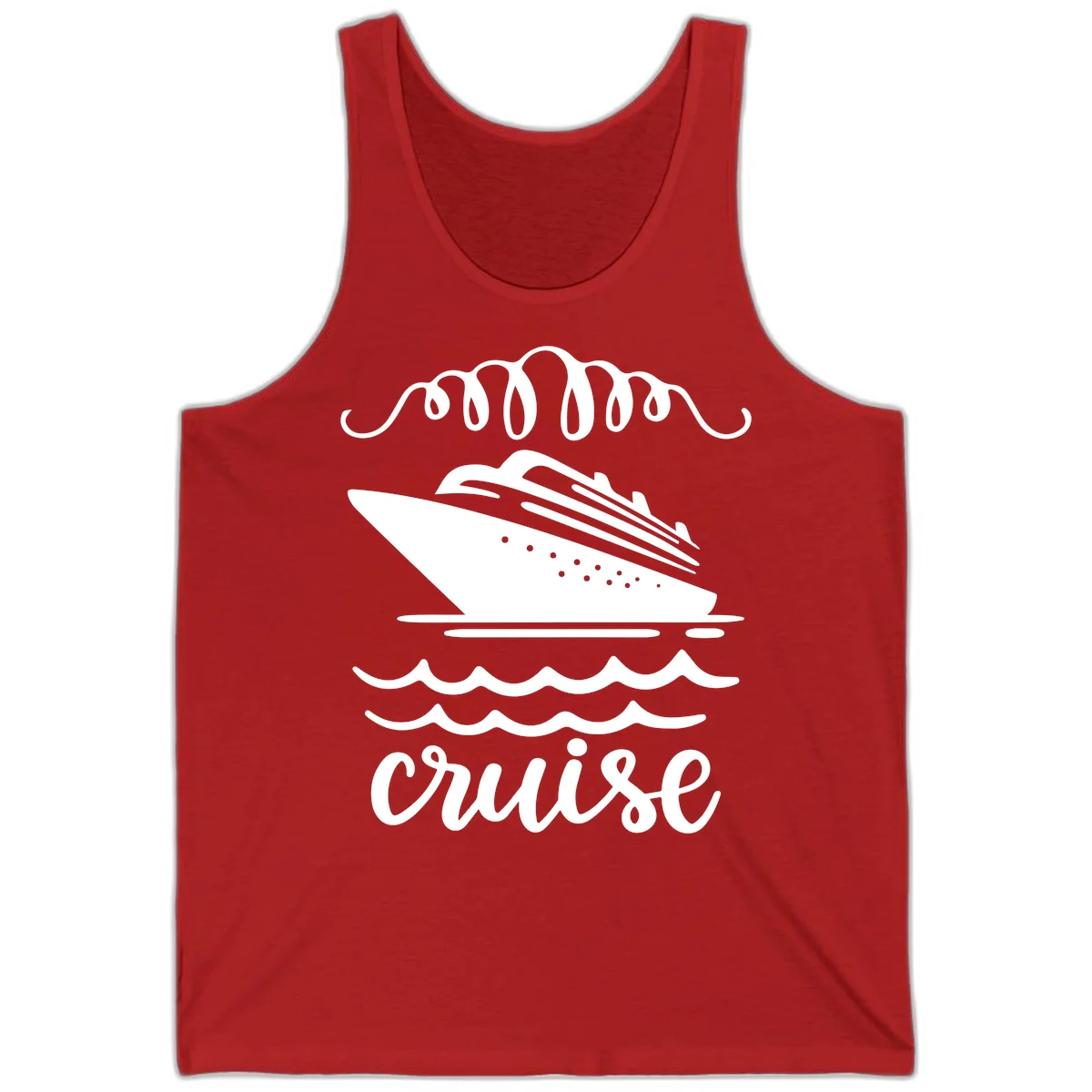 Cruise Ship Ocean Waves Tank in Red