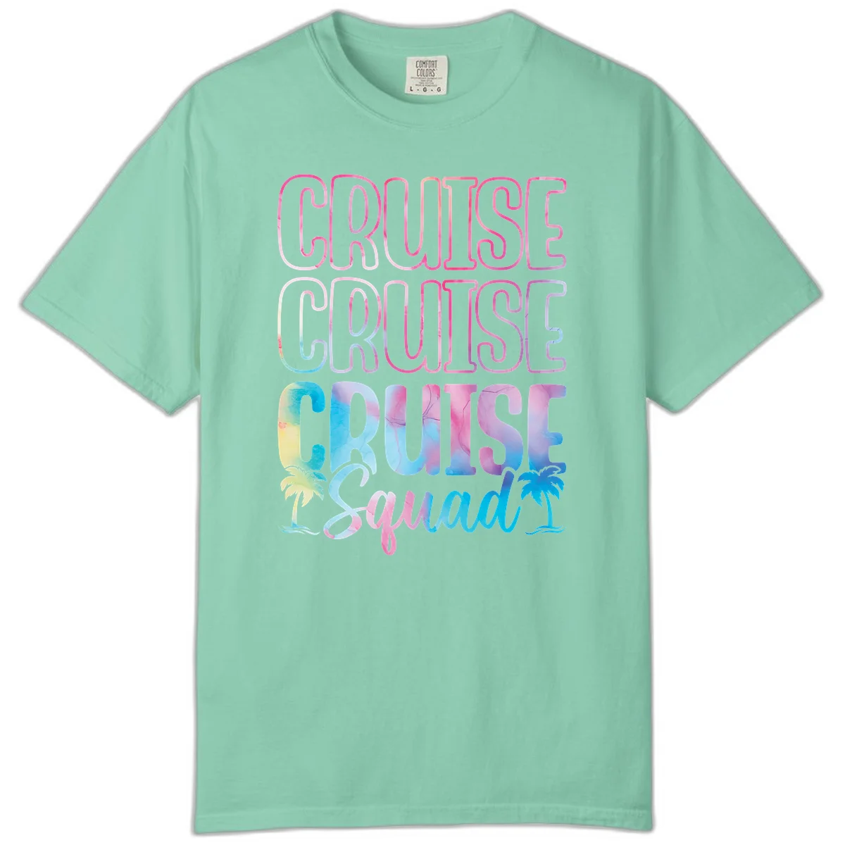 Cruise Cruise Cruise Squad Comfort Color in Island Reef