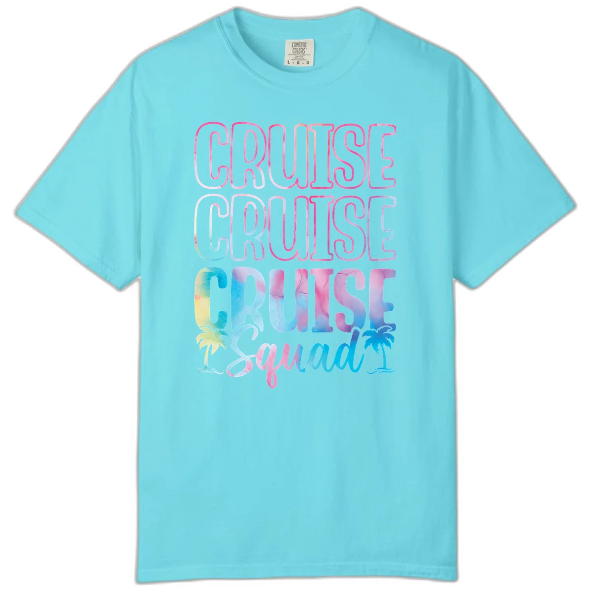 Cruise Cruise Cruise Squad Comfort Color in Lagoon Blue