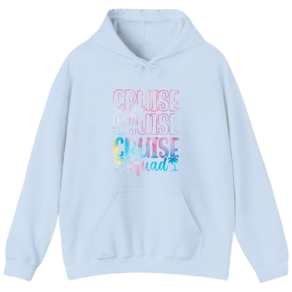 Cruise Cruise Cruise Squad Hoodie in Light Blue