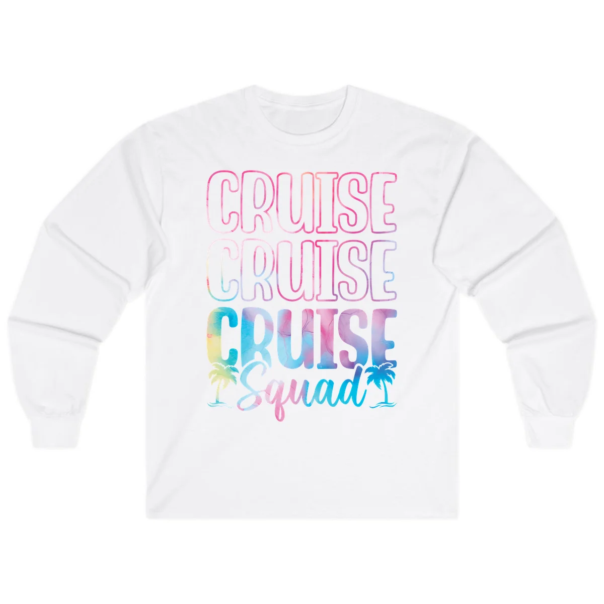Cruise Cruise Cruise Squad Long Sleeve in White