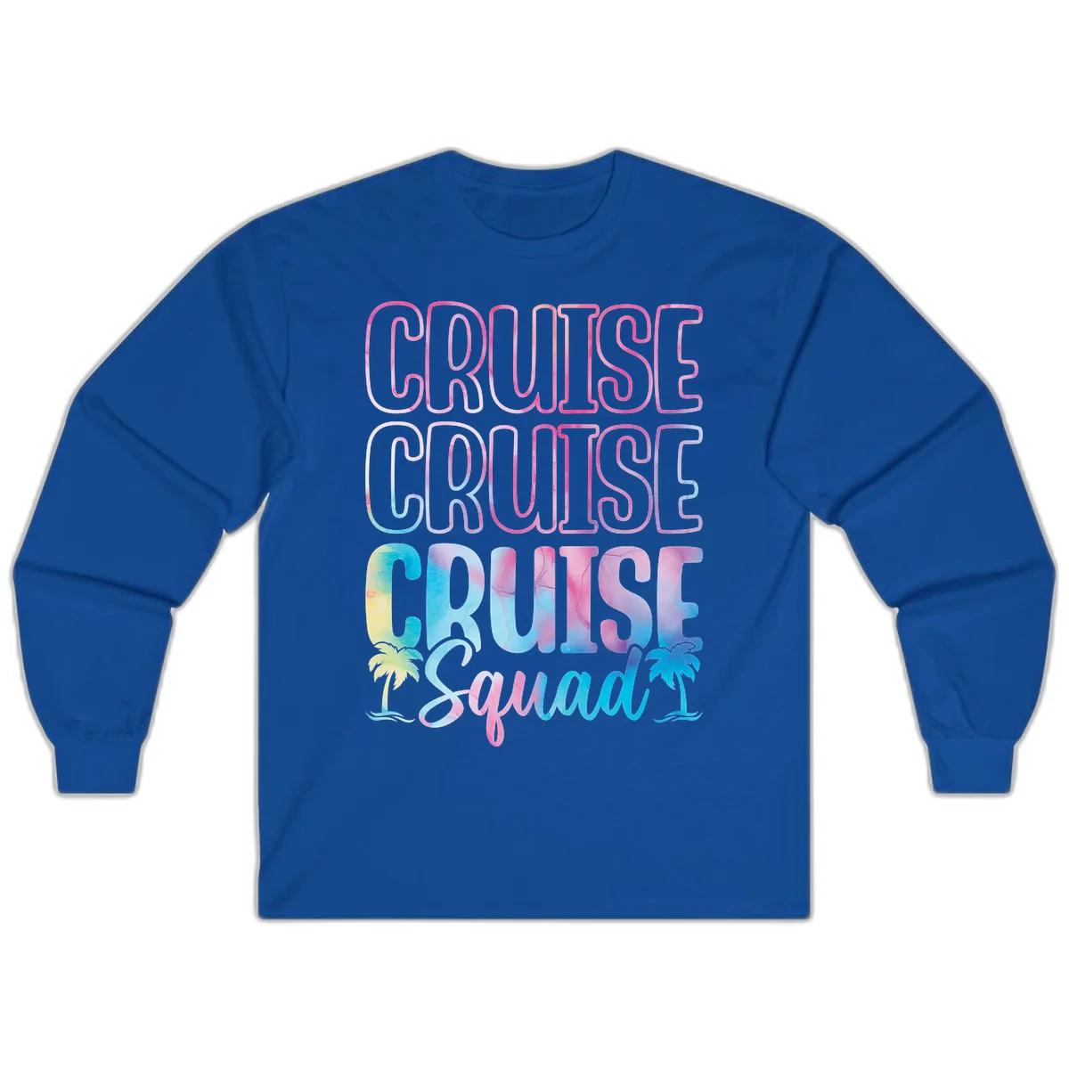 Cruise Cruise Cruise Squad Long Sleeve in Royal