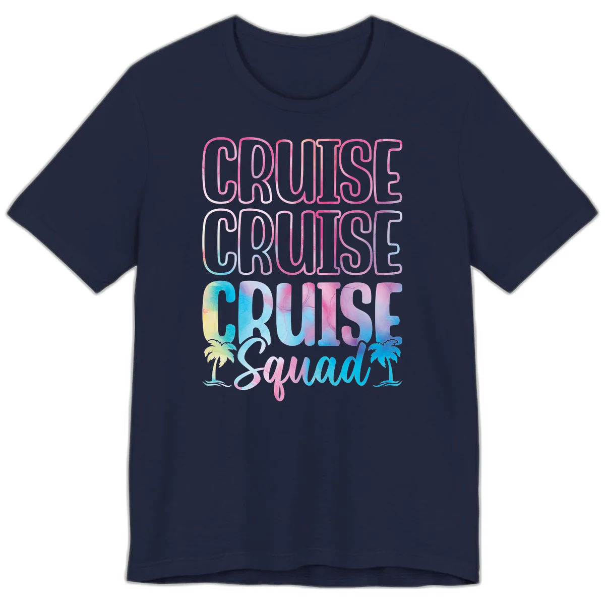 Cruise Cruise Cruise Squad Premium T-Shirt in Navy