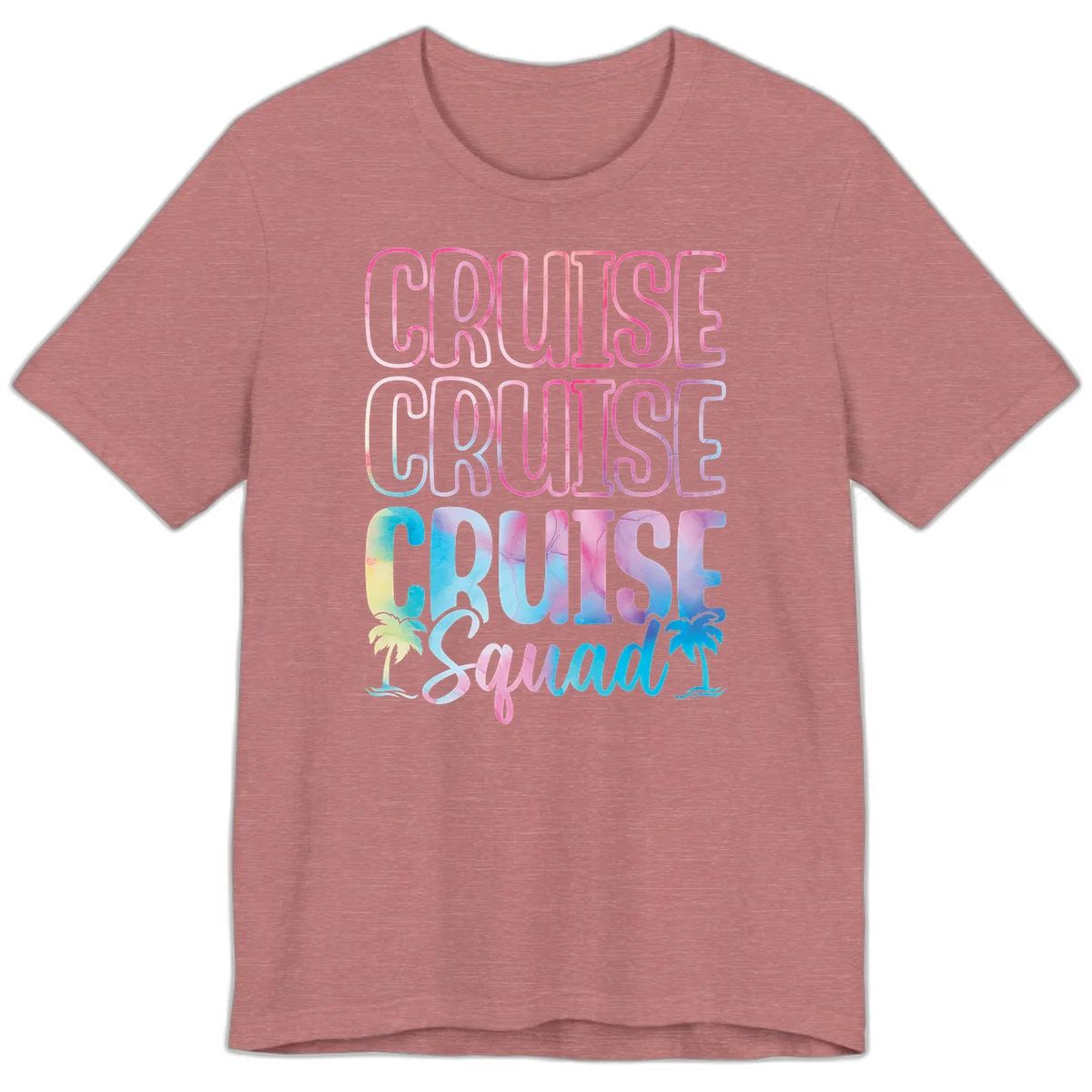 Cruise Cruise Cruise Squad Premium T-Shirt in Heather Mauve