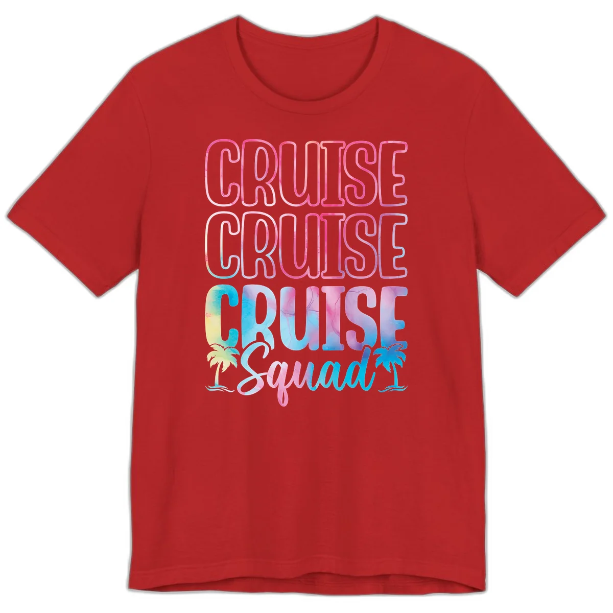 Cruise Cruise Cruise Squad Premium T-Shirt in Red