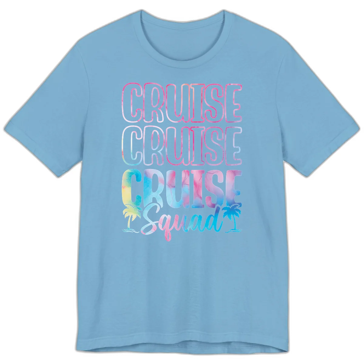 Cruise Cruise Cruise Squad Premium T-Shirt in Ocean Blue