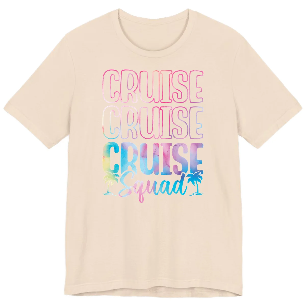 Cruise Cruise Cruise Squad Premium T-Shirt in Soft Cream