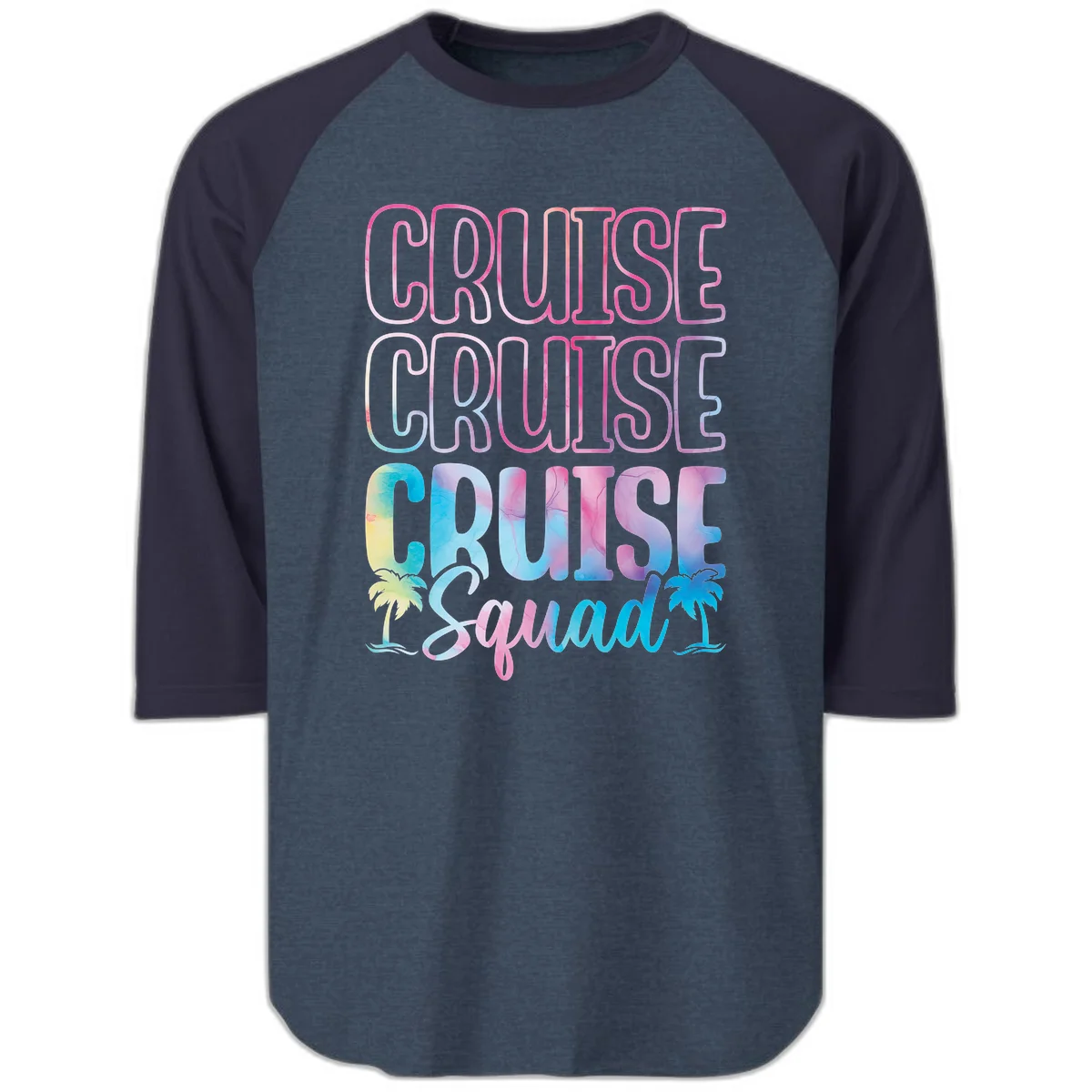 Cruise Cruise Cruise Squad Raglan 3/4 in Heather Denim Navy