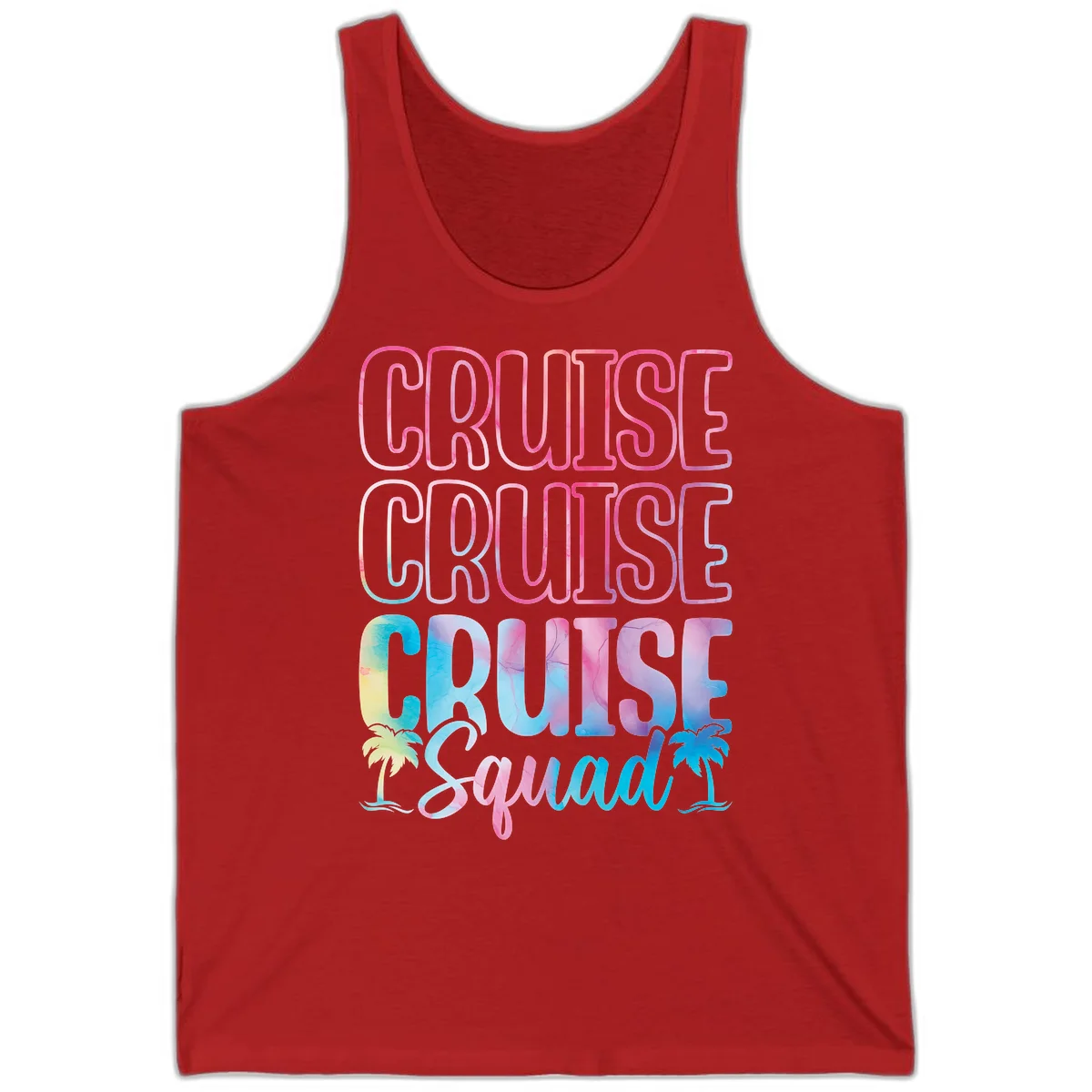Cruise Cruise Cruise Squad Tank in Red