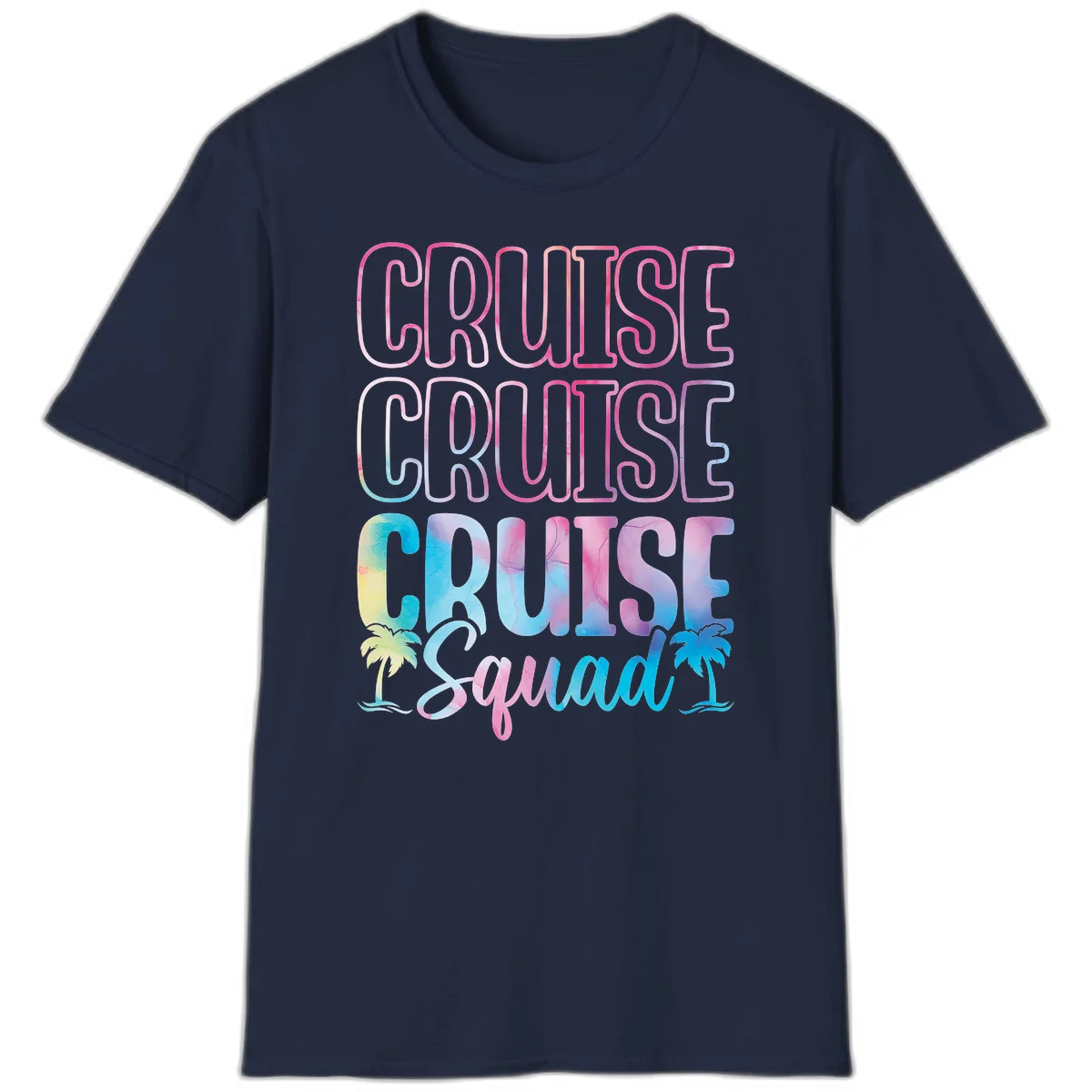 Cruise Cruise Cruise Squad T-Shirt in Navy