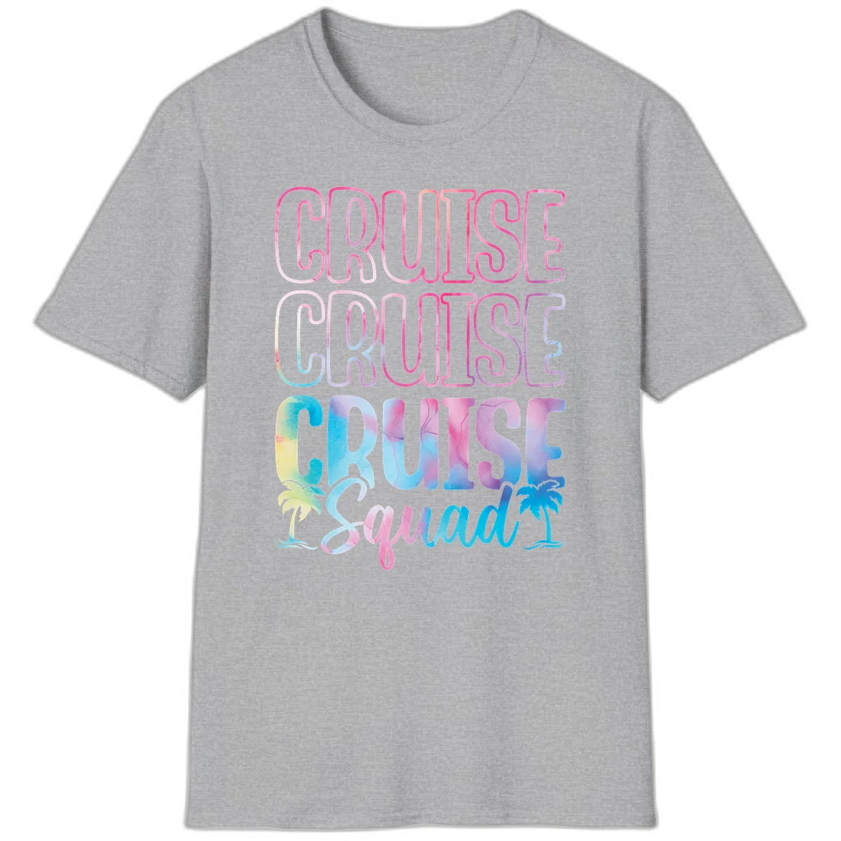 Cruise Cruise Cruise Squad T-Shirt in Sport Grey
