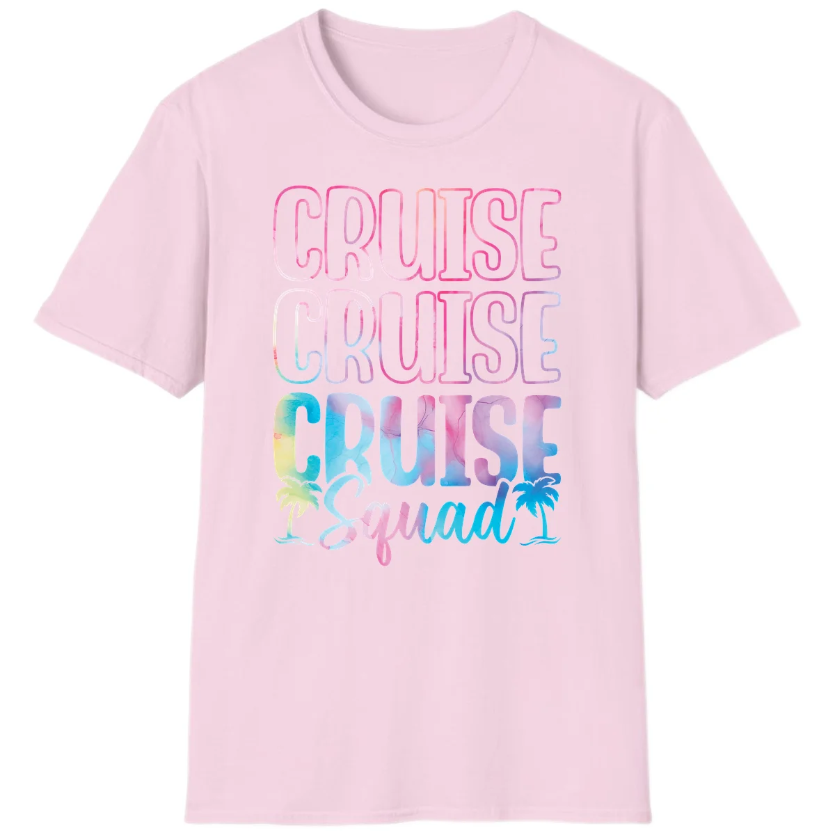 Cruise Cruise Cruise Squad T-Shirt in Light Pink