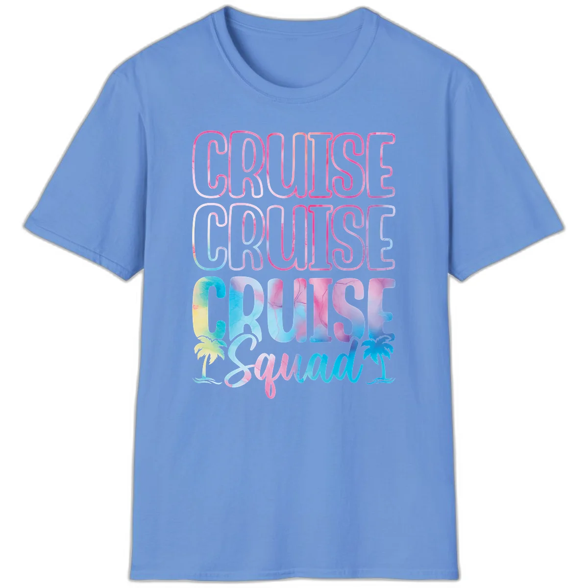 Cruise Cruise Cruise Squad T-Shirt in Carolina Blue