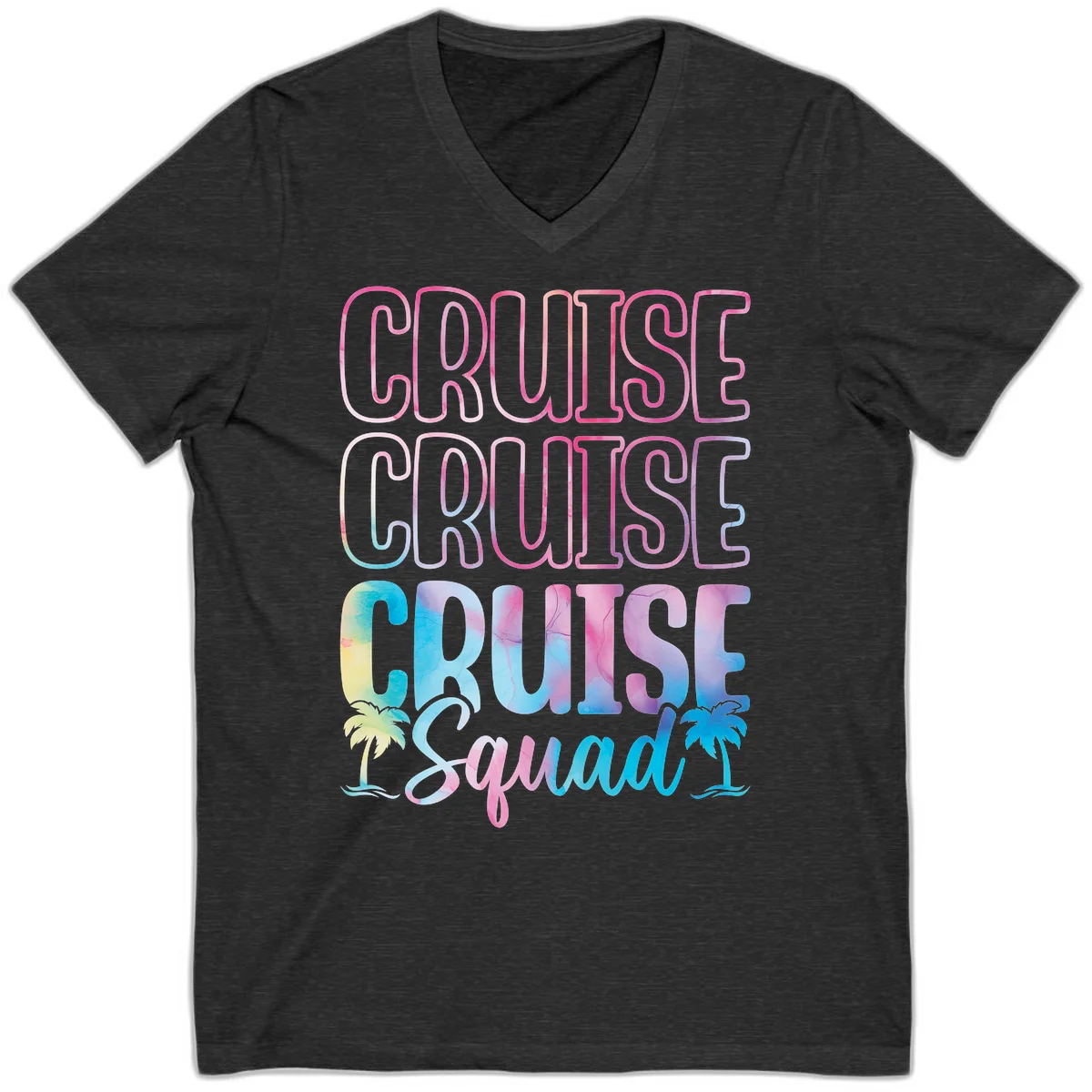 Cruise Cruise Cruise Squad V-Neck in Dark Grey Heather
