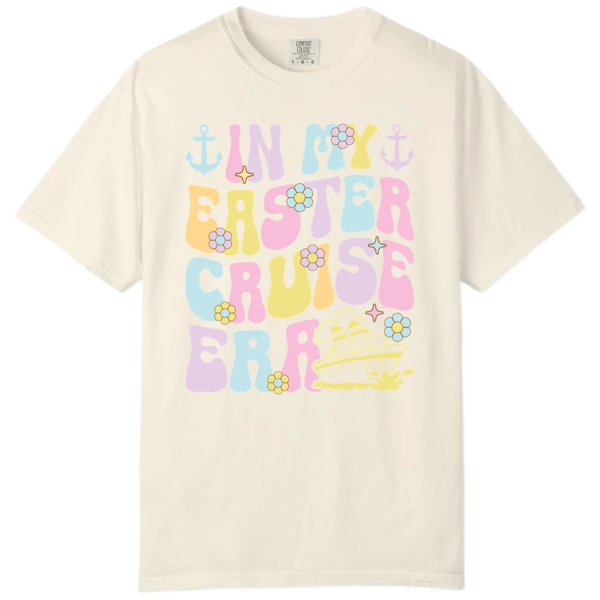In My Cruise Era Comfort Color T-Shirt in Ivory