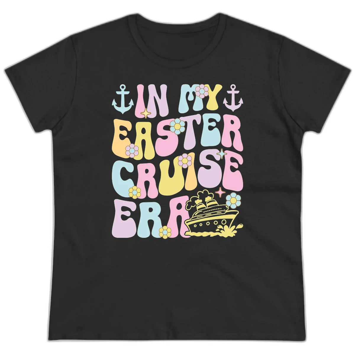 In My Cruise Era Ladies Tee in Black