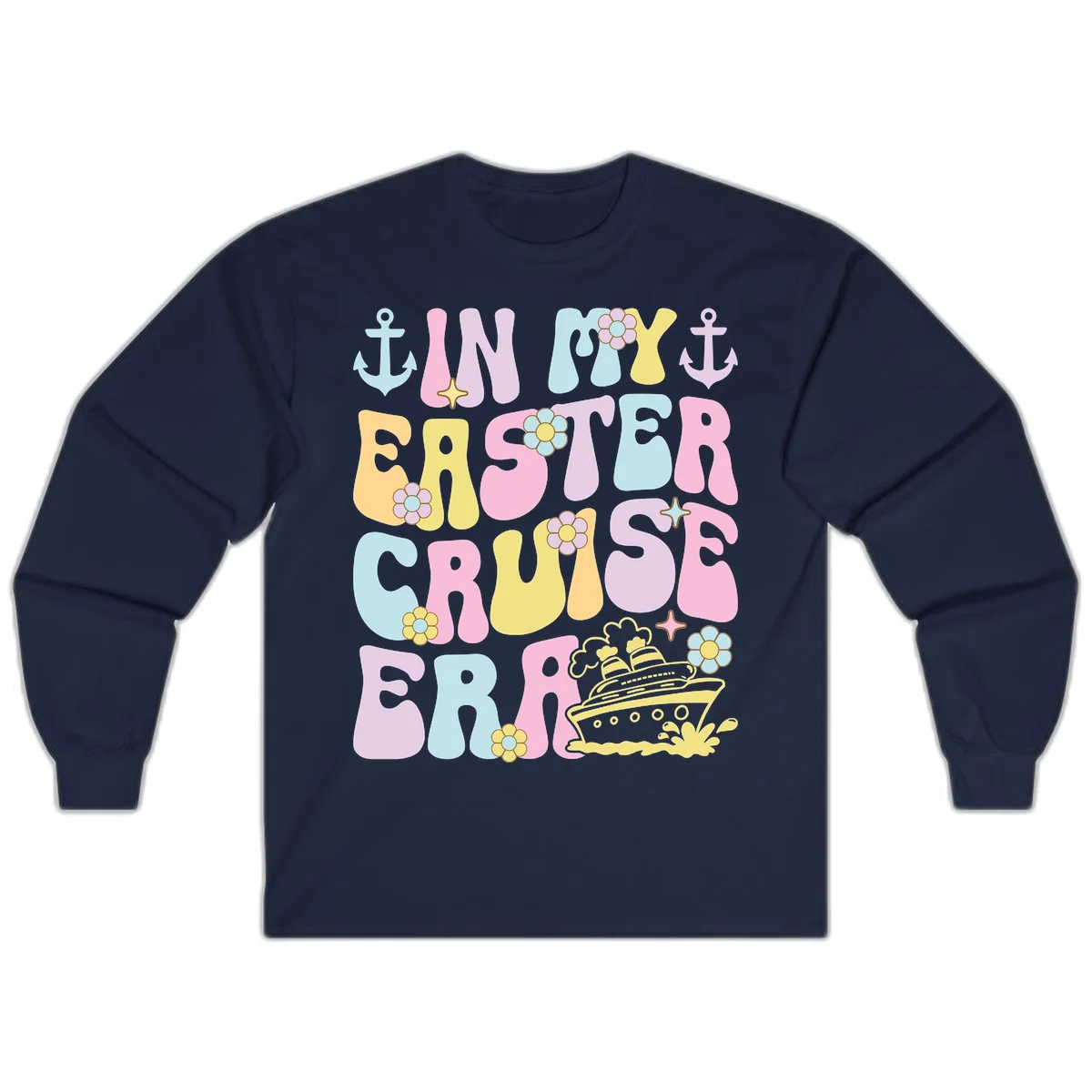 In My Cruise Era Long Sleeve in Navy