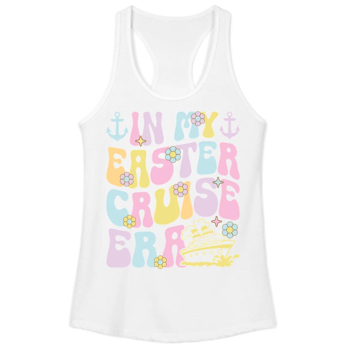 In My Cruise Era Ladies Tank in White