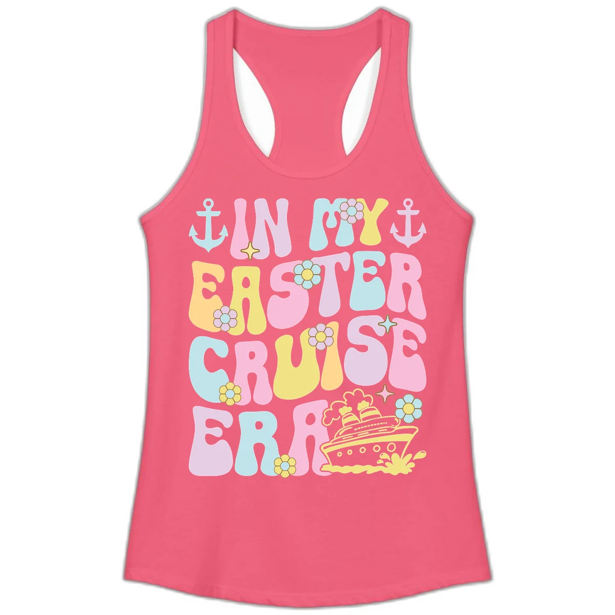In My Cruise Era Ladies Tank in Hot Pink