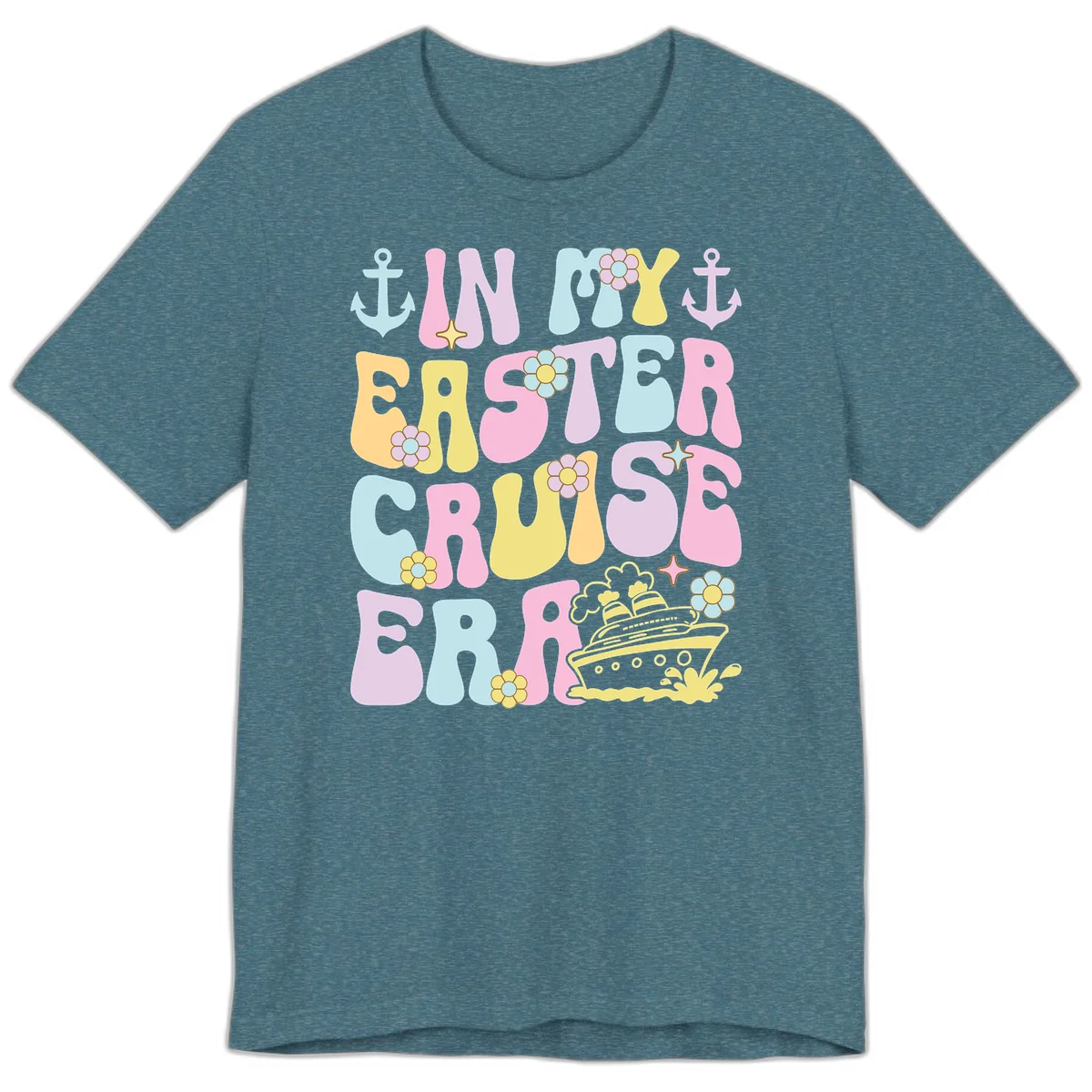 In My Cruise Era Premium T-Shirt in Heather Deep Teal