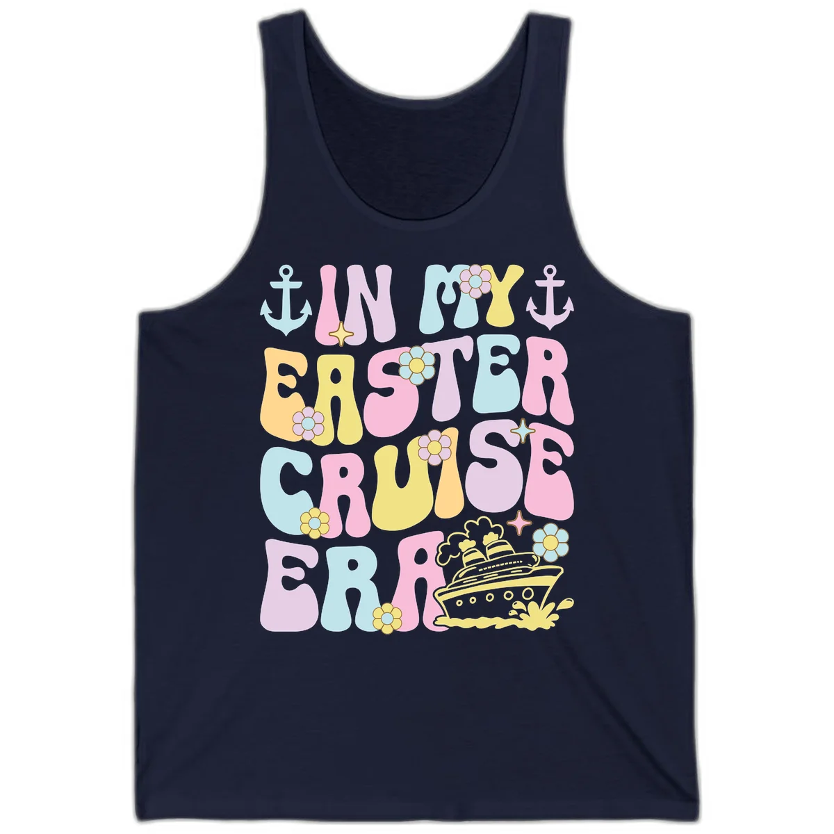 In My Cruise Era Tank in Navy