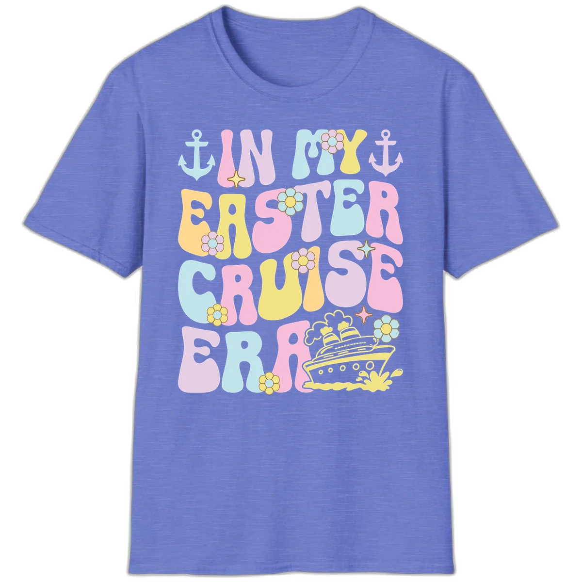 In My Cruise Era T-Shirt in Heather Royal