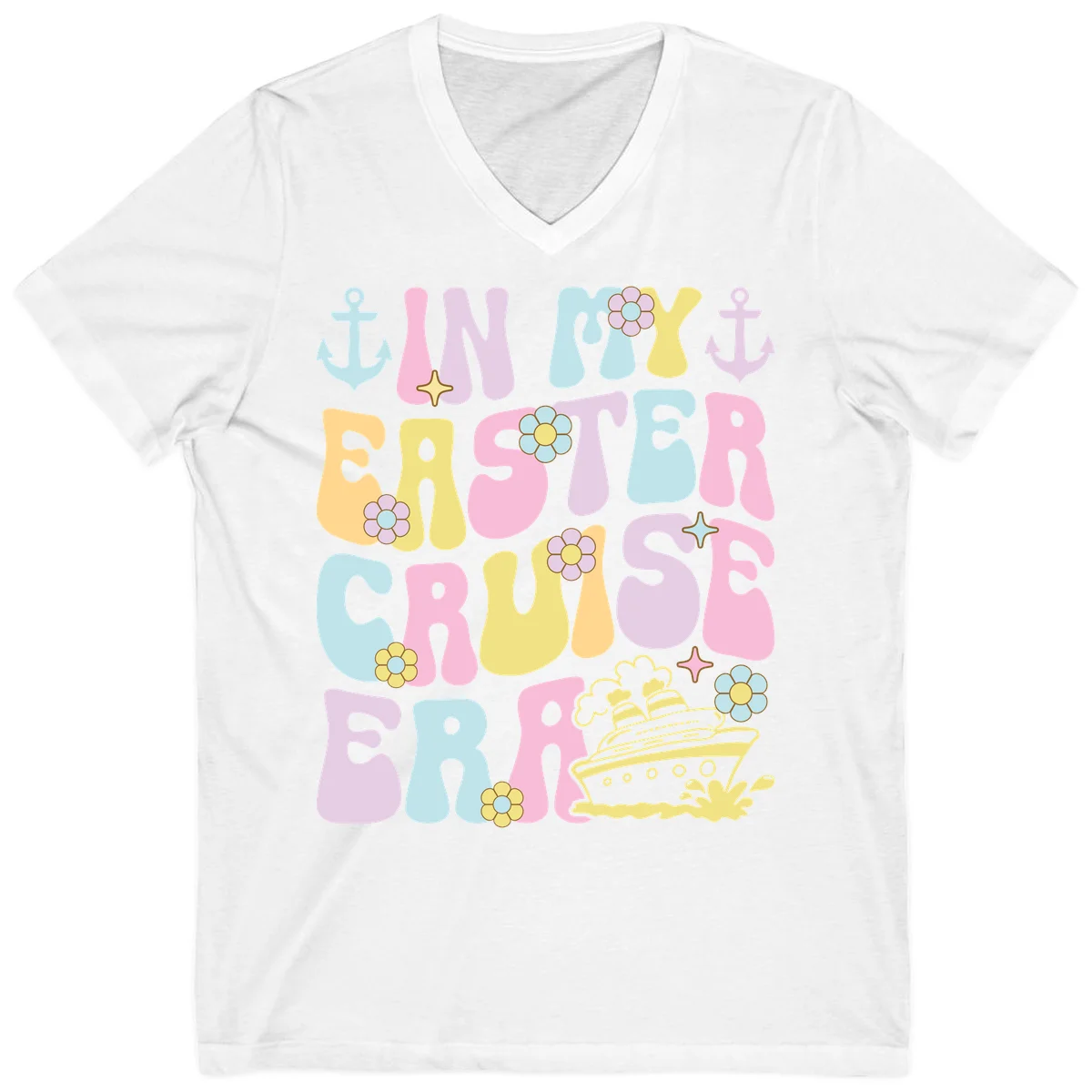 In My Cruise Era V-Neck in White