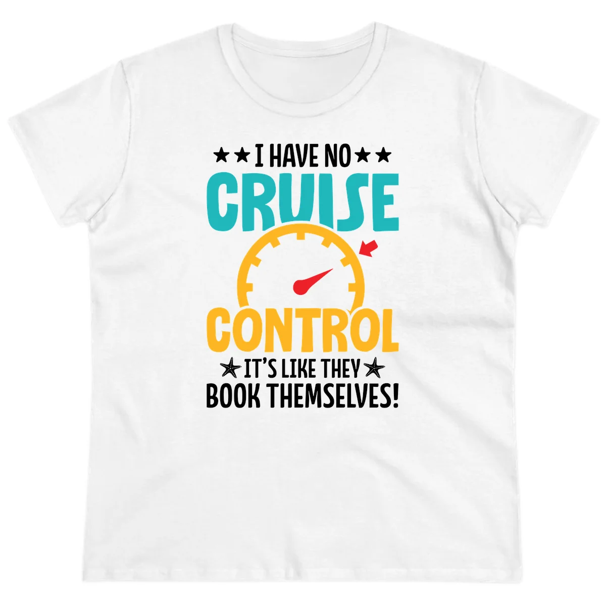 No Cruise Control Ladies Cruise Tee in White