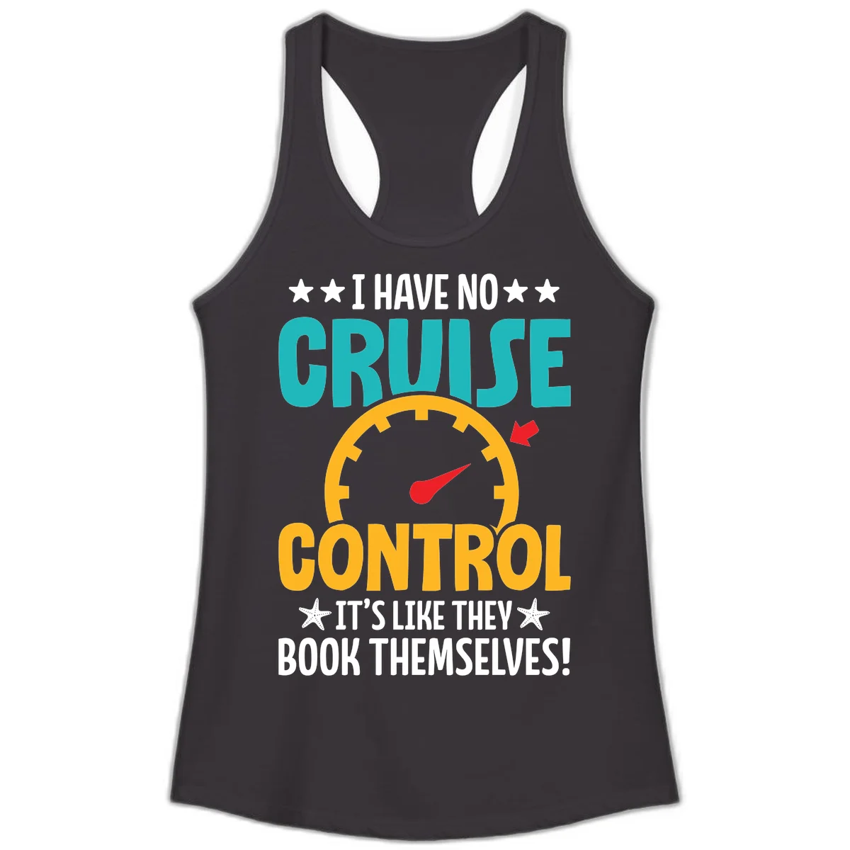 No Cruise Control Ladies Tank Top in Black