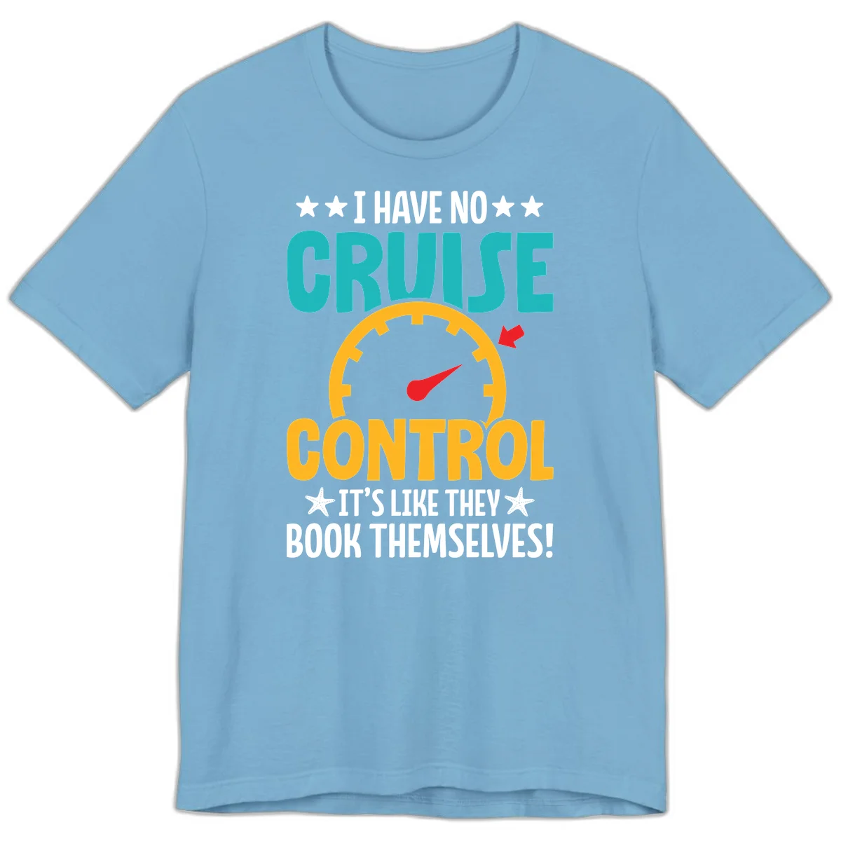 No Cruise Control Premium Cruise Tee in Ocean Blue