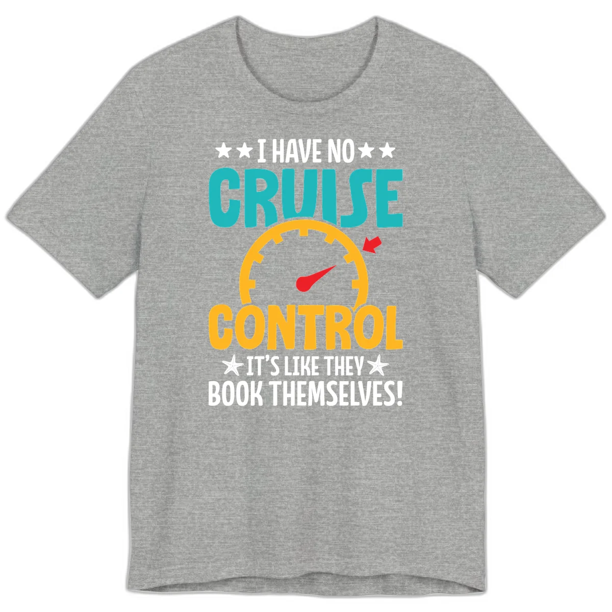 No Cruise Control Premium Cruise Tee in Athletic Heather