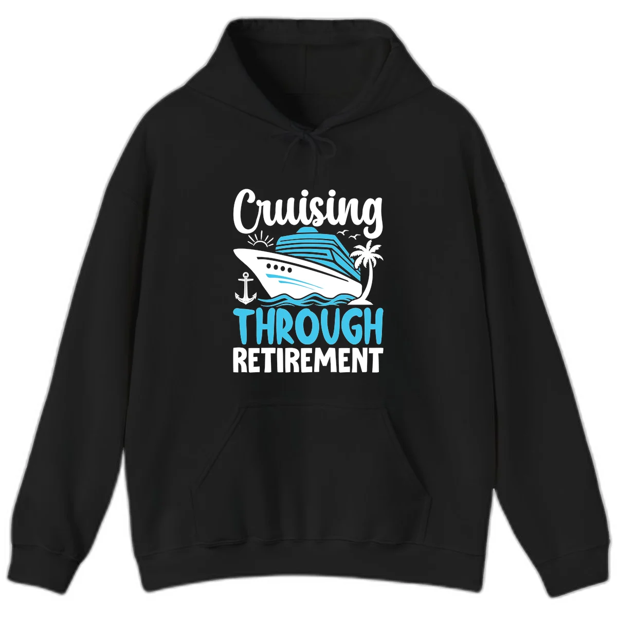 Cruising Through Retirement Hoodie in Black