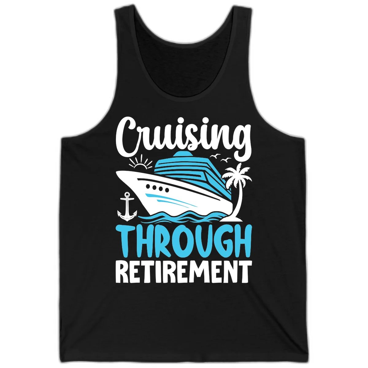 Cruising Through Retirement Tank in Black