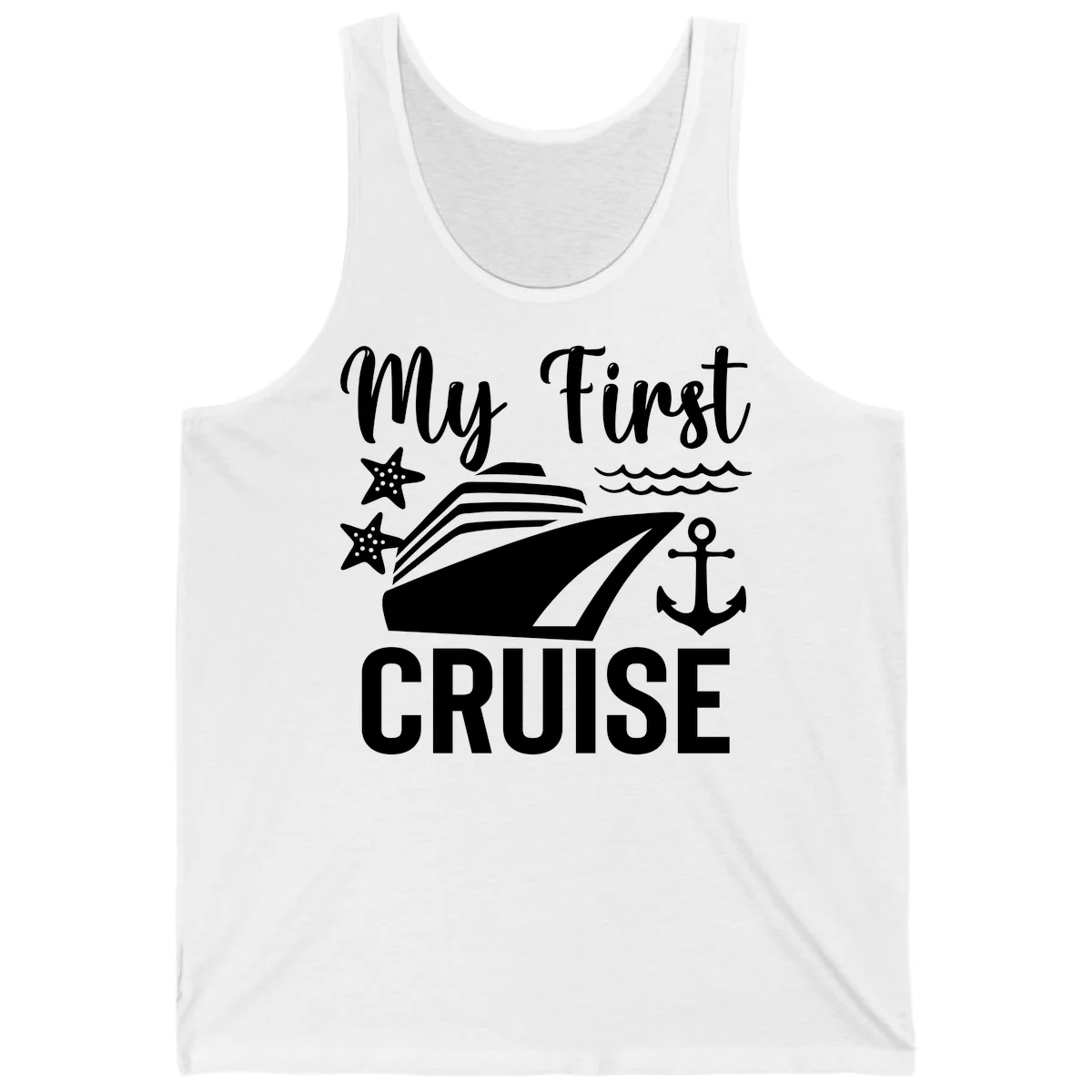 My First Cruise Tank Top - Sun & Fun Ready in White