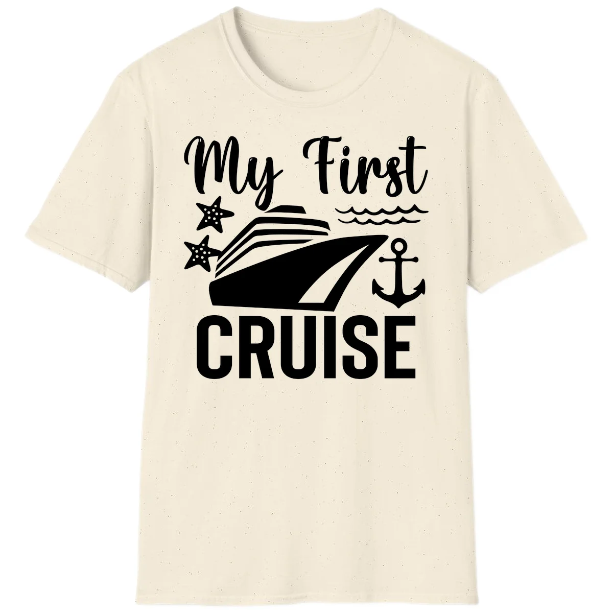My First Cruise T-Shirt for Your Maiden Voyage Adventure in Natural