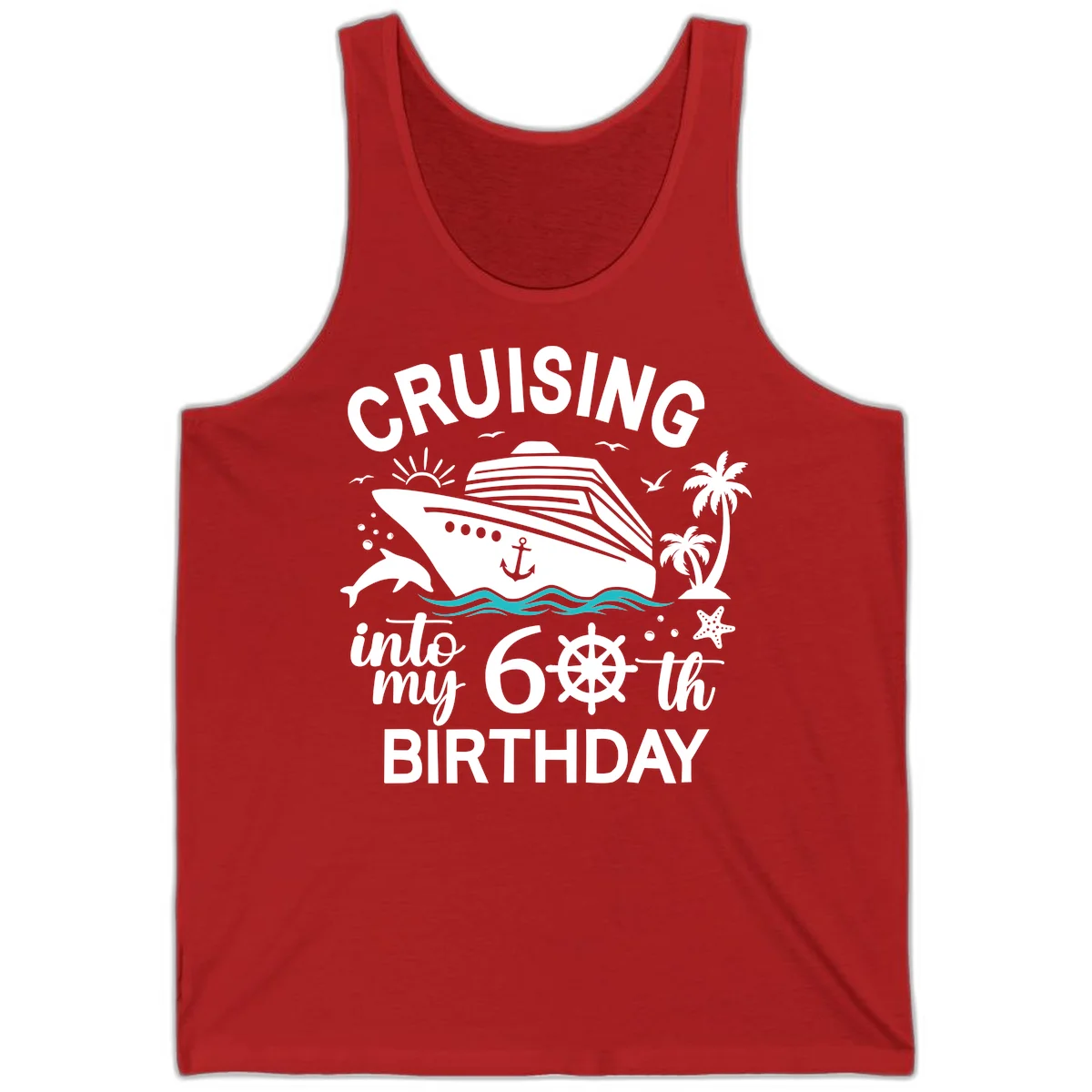 Cruising Into My 60th Birthday Tank in Red