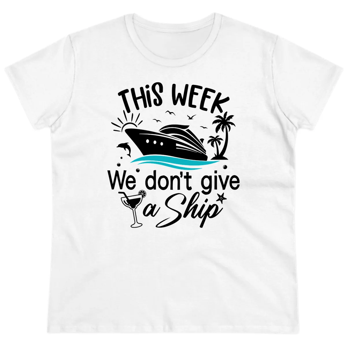We Don't Give A Ship Ladies Tee in White