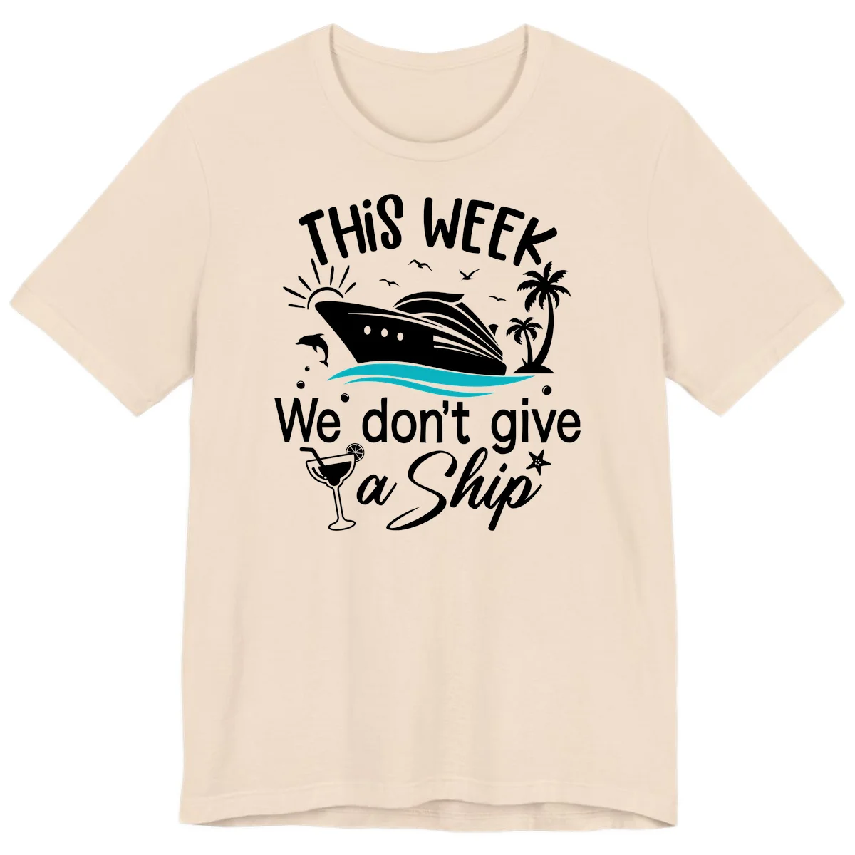 We Don't Give A Ship Premium T-Shirt in Soft Cream