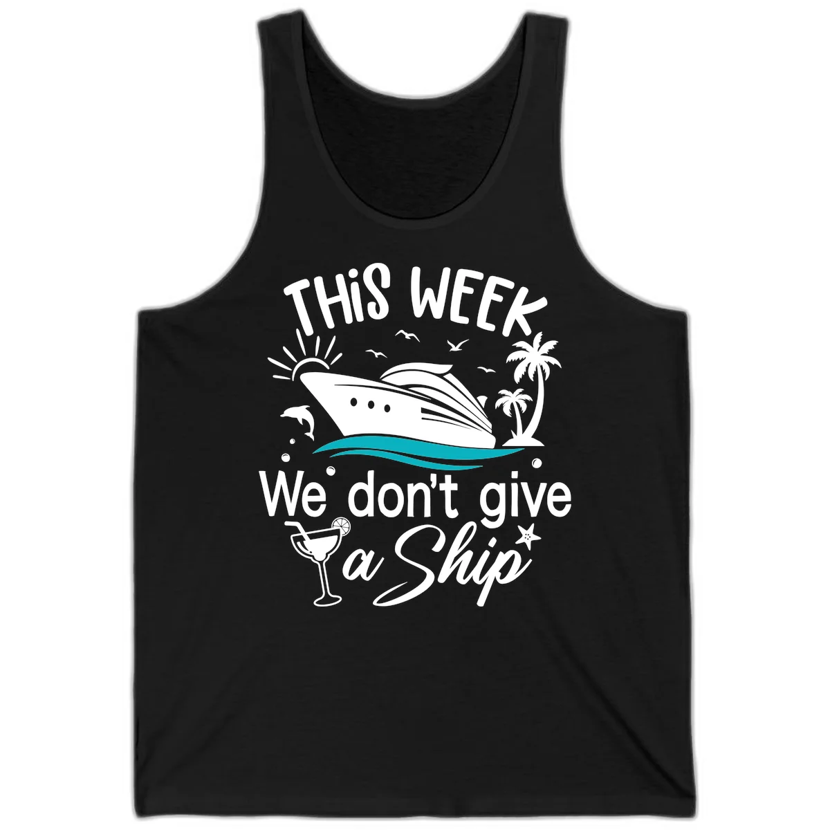 We Don't Give A Ship Tank Top in Black