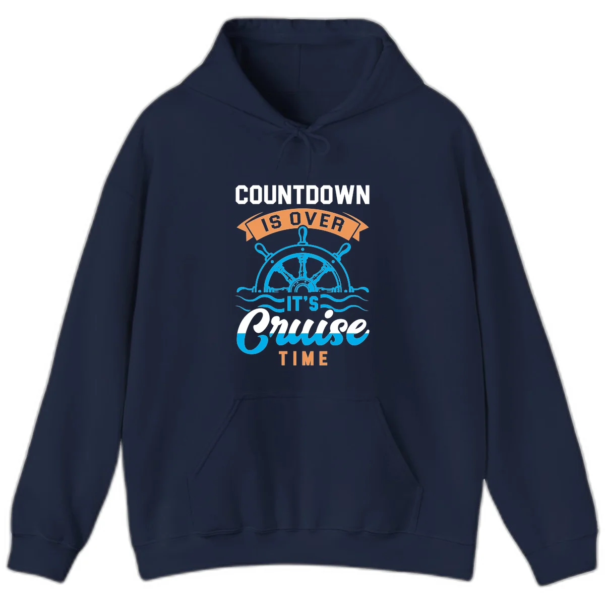 Countdown Is Over It's Cruise Time Hoodie in Navy