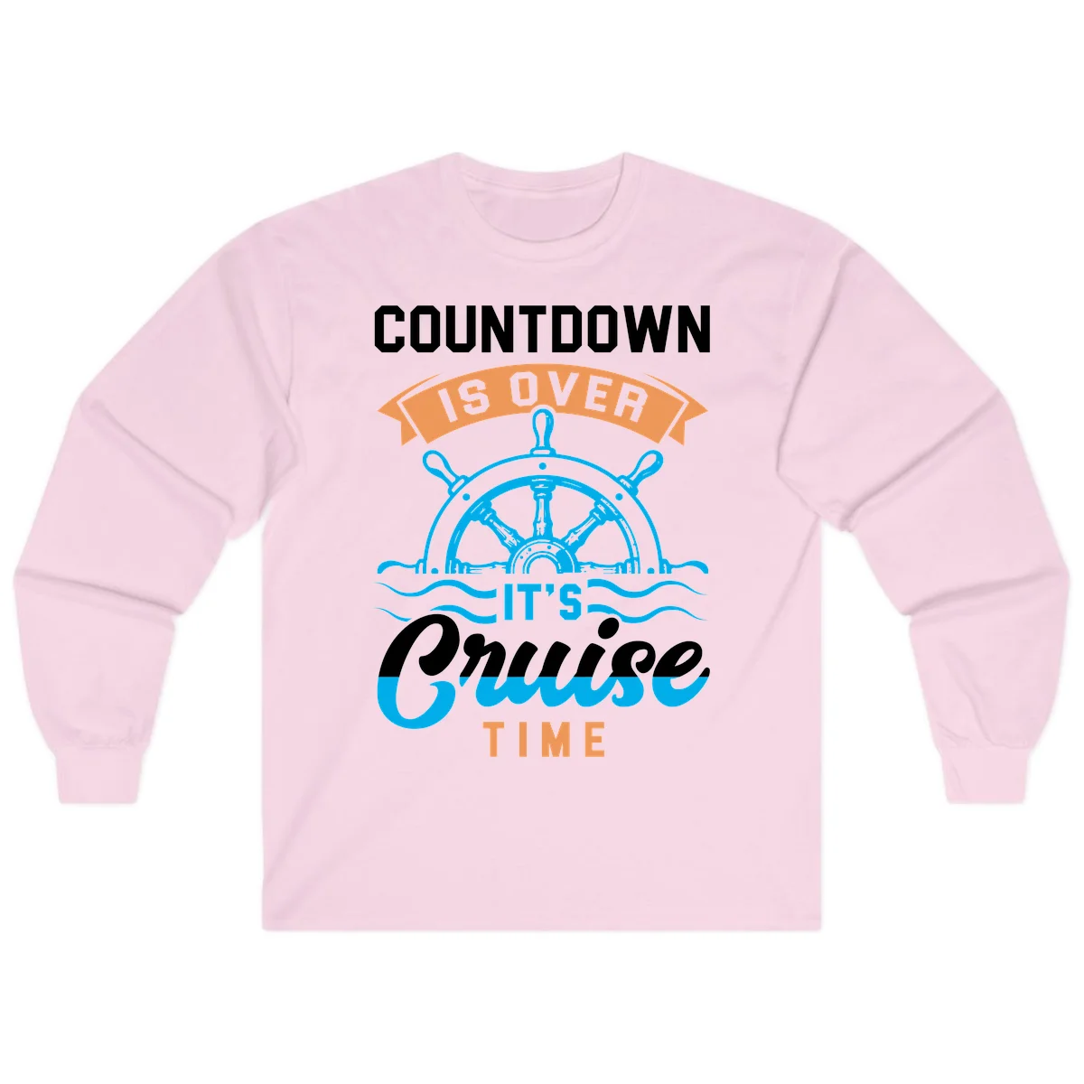 Countdown Is Over It's Cruise Time Long Sleeve in Light Pink
