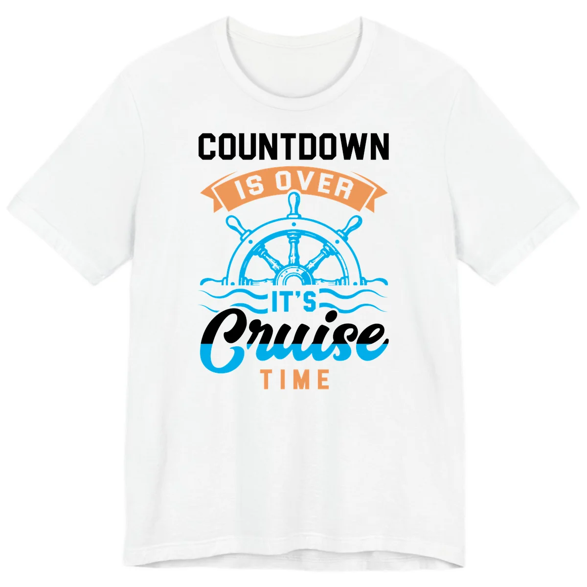 Countdown Is Over It's Cruise Time Premium T-Shirt in White