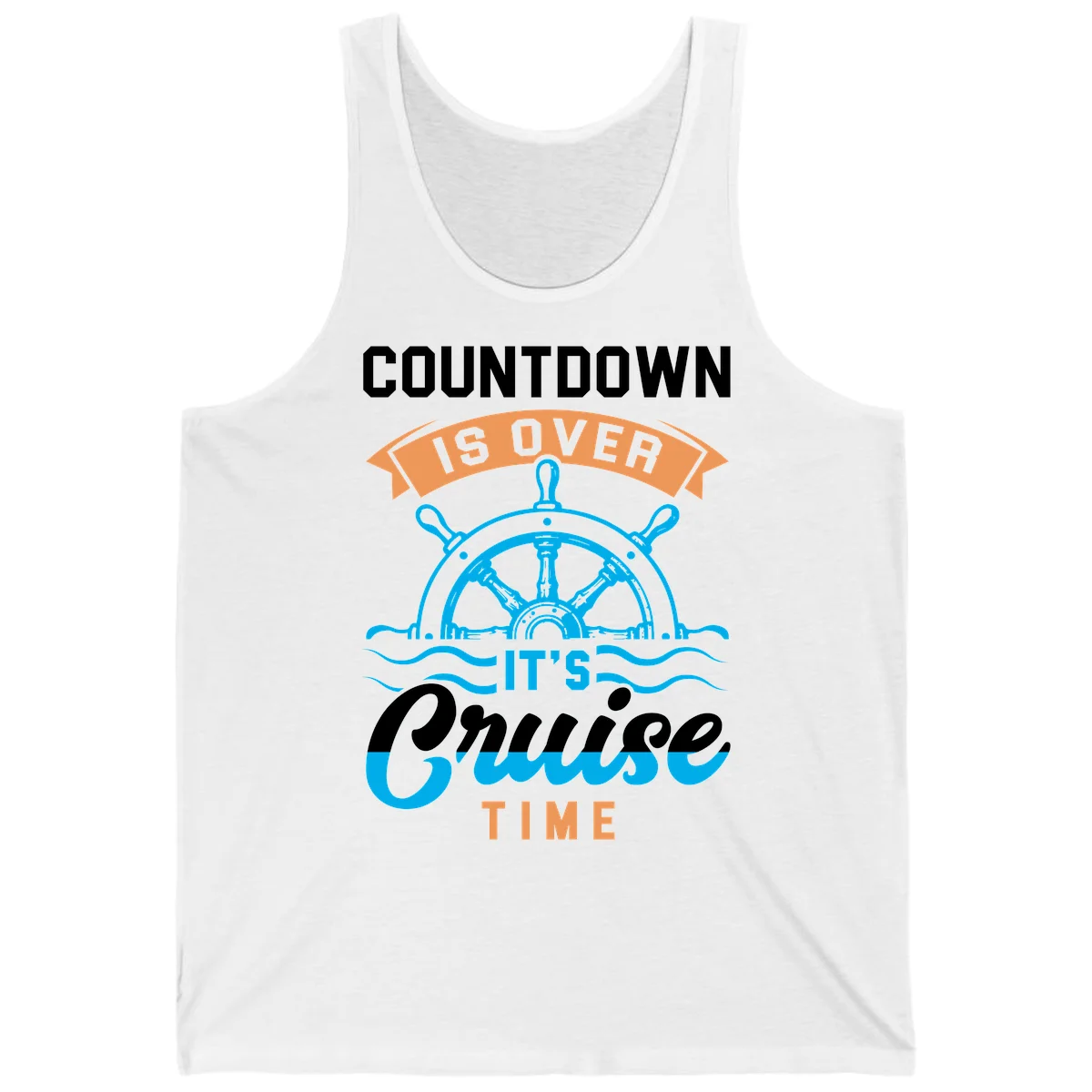 Countdown Is Over It's Cruise Time Tank Top in White