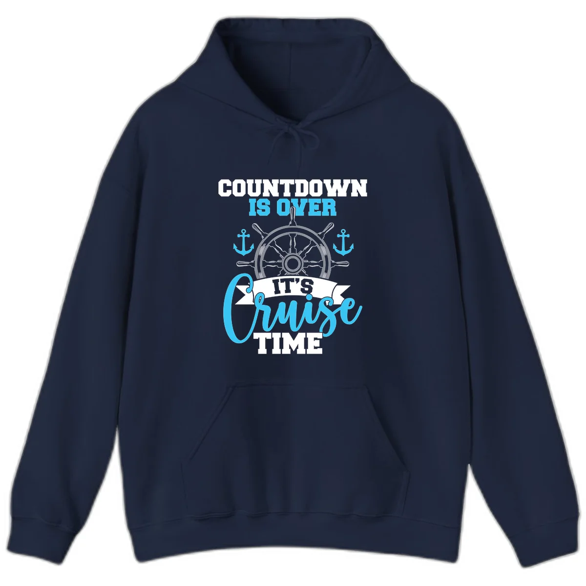 Countdown Is Over Cruise Time Hoodie in Navy