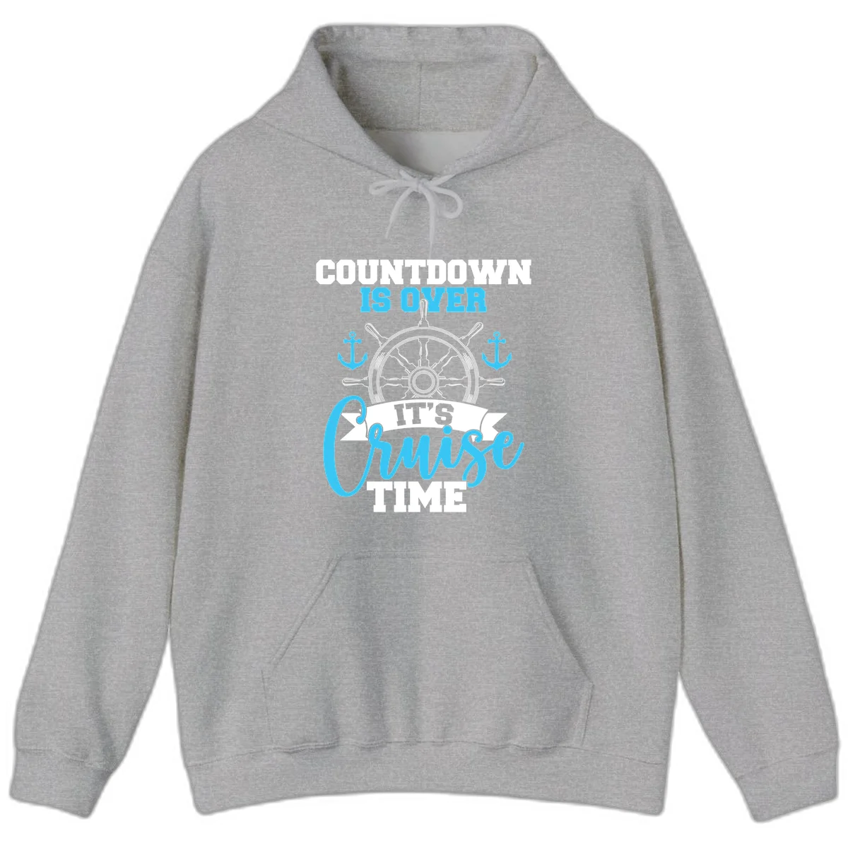 Countdown Is Over Cruise Time Hoodie in Sport Grey